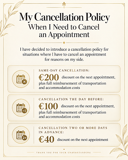 My cancellation policy